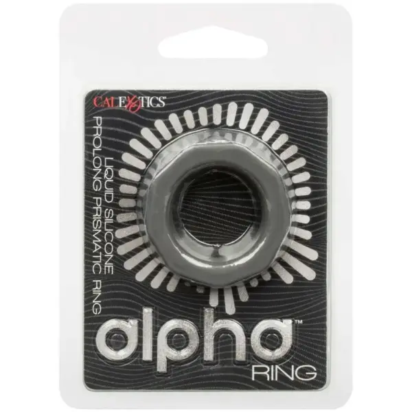 CALEXOTICS - Alpha Anillo Prolong Prismatico Gris para una Experiencia Intima Elevada - Imagen 2