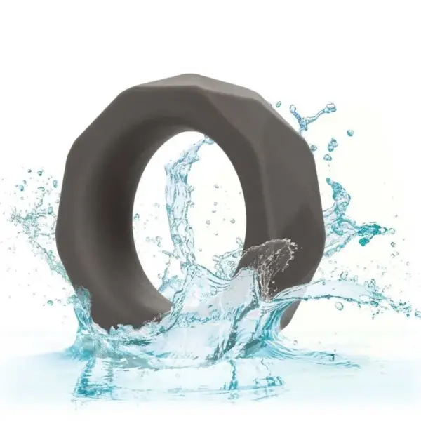CALEXOTICS - Alpha Anillo Prolong Prismatico Gris para una Experiencia Intima Elevada - Imagen 6