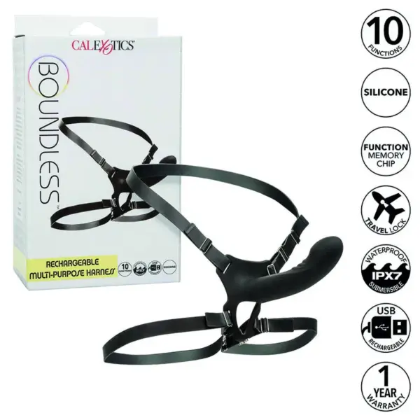 CalExotics - Boundless Arnés Recargable Multiposición para Placer Sin Límites - Imagen 2