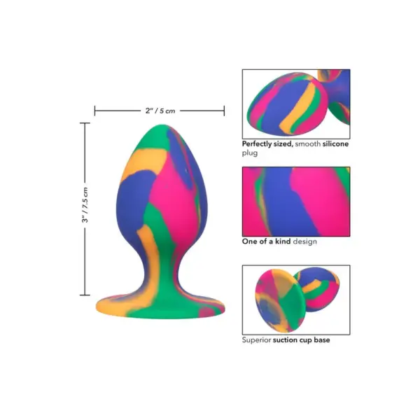 CALEXOTICS - Cheeky Medium Tie-Dye Plug Anal - Imagen 3