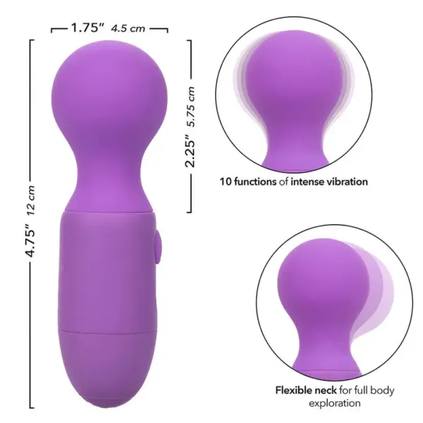 CALEXOTICS - FIRST TIME MASAJEADOR RECARGABLE 10 VIBRACIONES VIOLETA - Imagen 8
