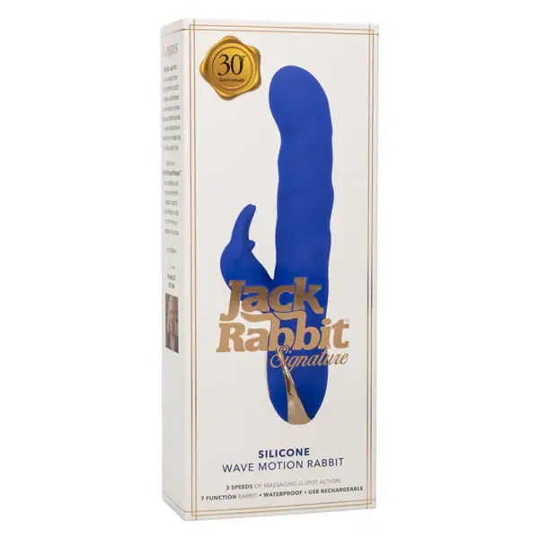 CALEXOTICS - Jack Vibrador Rabbit con Movimiento de Ondas Azul - Imagen 10