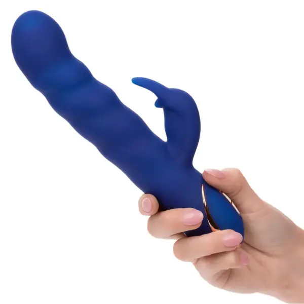 CALEXOTICS - Jack Vibrador Rabbit con Movimiento de Ondas Azul - Imagen 6