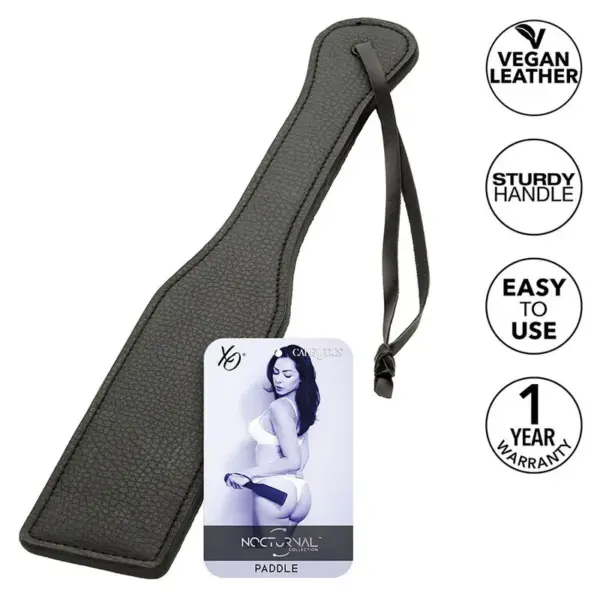 CALEXOTICS - Paleta Nocturnal de Cuero Negro para BDSM