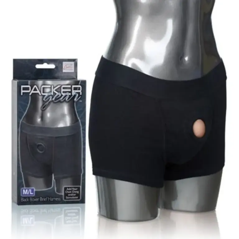 CALEXOTICS - Packer Gear Boxer Arnés Universal M/L para Doble Penetración