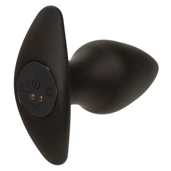 CALEXOTICS - Rock Bottom Perfect Plug Anal 10 Vibraciones Silicona Negro - Imagen 4