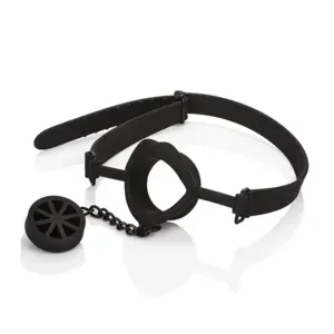 CalExotics - Mordaza Scandal con Tapón de Silicona Negro