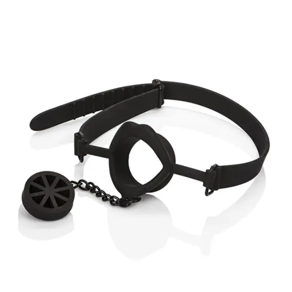 CalExotics - Mordaza Scandal con Tapón de Silicona Negro