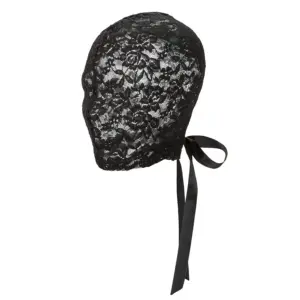 CalExotics - Pasamontañas de encaje negro con lazo para juegos de rol
