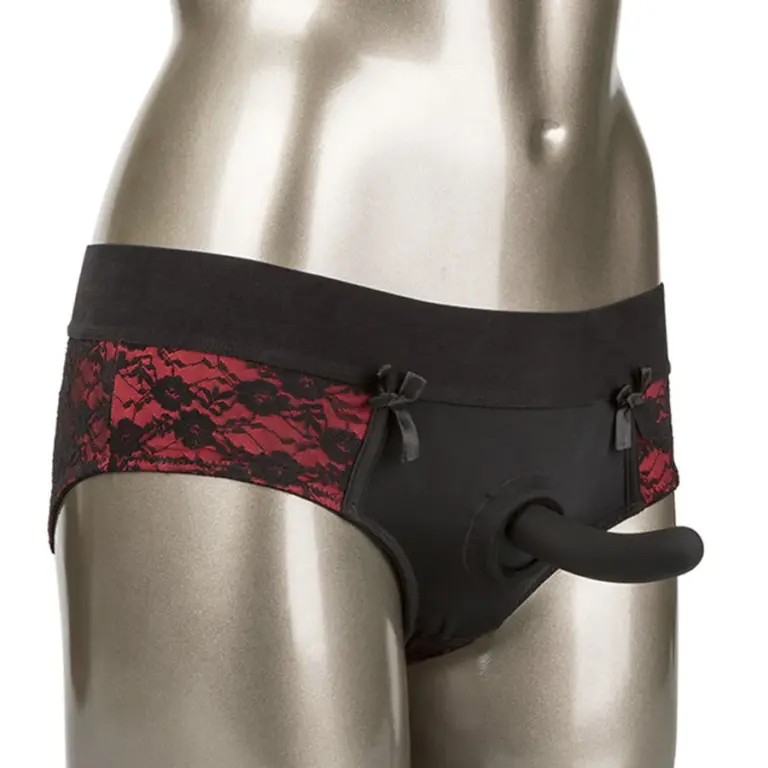 CALEXOTICS - Scandal Set de Braguitas sin Entrepiernas con Dildo Talla L/XL