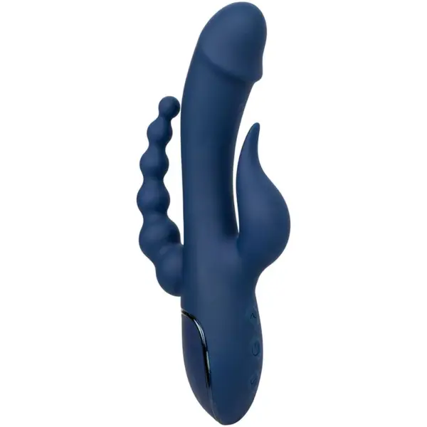 CalExotics - Vibrador Triple Orgasm Azul: Placer Sin Límites - Imagen 3