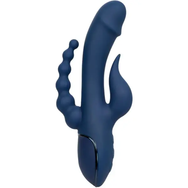 CalExotics - Vibrador Triple Orgasm Azul: Placer Sin Límites - Imagen 4