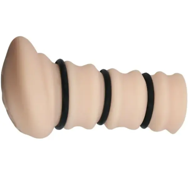 CRAZY BULL - Masturbador con Anillos Modelo Vagina 2 para Hombres - Imagen 2