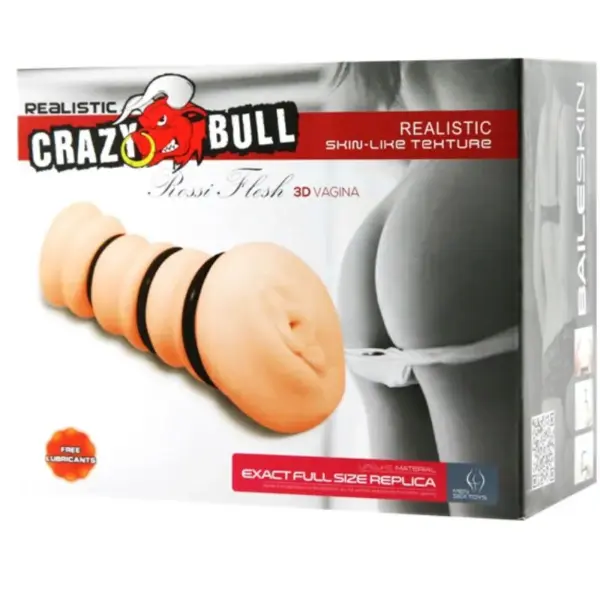 CRAZY BULL - Masturbador con Anillos Modelo Vagina 2 para Hombres - Imagen 6