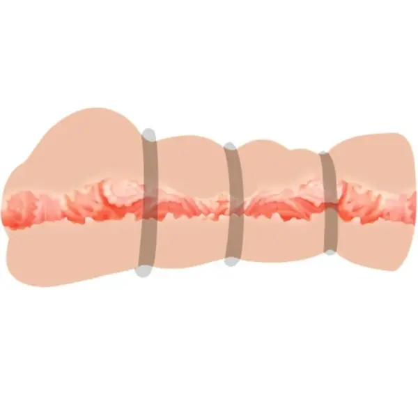 CRAZY BULL - Vagina Masturbador con Anillos para Hombres - Imagen 2