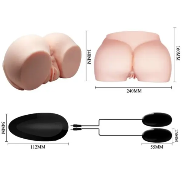 CRAZY BULL - Vagina y Ano Realísticos con Vibración - Imagen 8