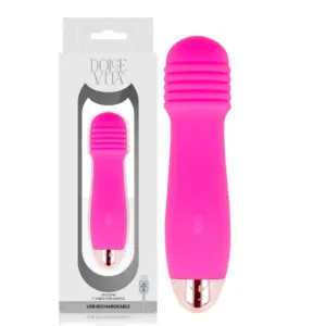 Dolce Vita - Vibrador recargable Three rosa 7 velocidades