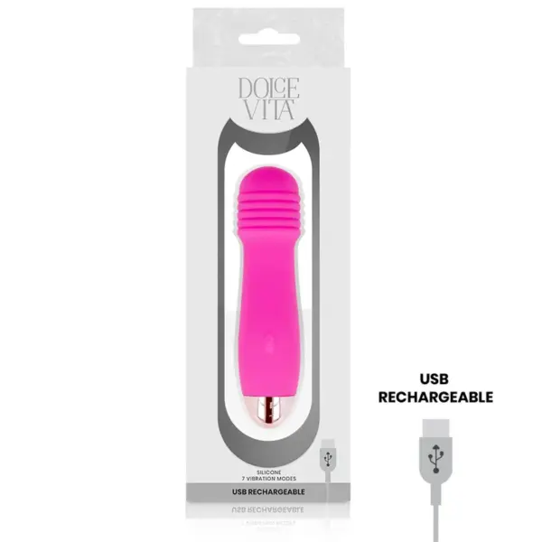 Dolce Vita - Vibrador recargable Three rosa 7 velocidades - Imagen 3