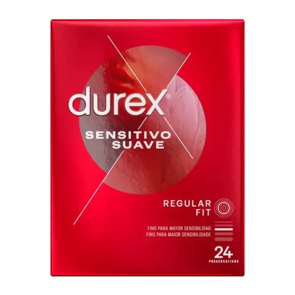 DUREX - Sensitivo Suave 24 Unidades: Preservativos Finos y Seguros - Imagen 2