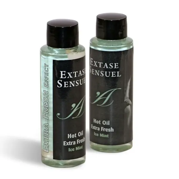 Extase Sensual - Aceite masaje efecto extra fresh hielo 100 ml - Imagen 2