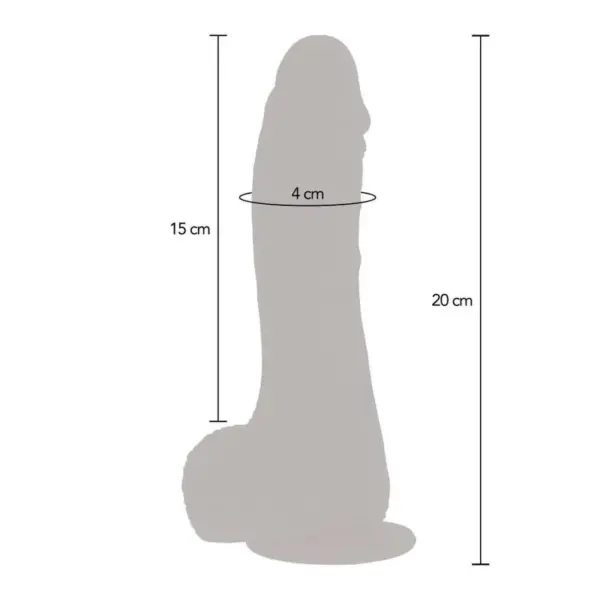 GET REAL - Dildo Vibrador Rotador Up&Down Natural - Imagen 5