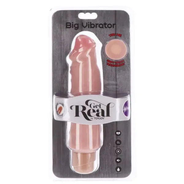 Get Real - Vibrador Doble Densidad Natural 20,5 cm para Placer Realista - Imagen 4