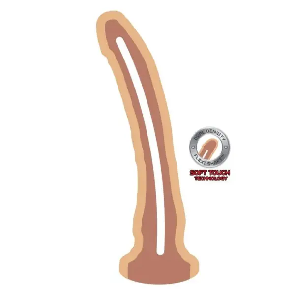 Get Real - DUAL DENSITY DONG 20,5 CM NATURAL - Placer Realista - Imagen 2