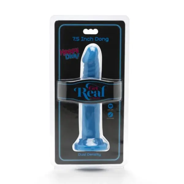 GET REAL - Happy Dicks Dong 19 cm Azul: Placer Realista y Colorido - Imagen 2