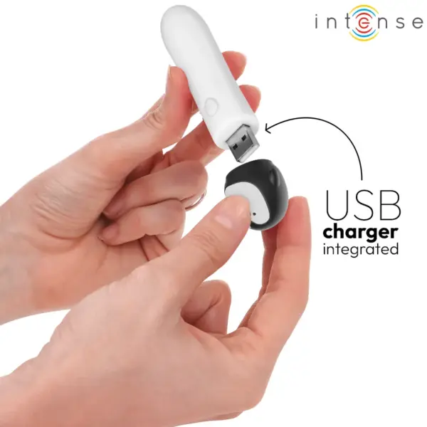 INTENSE - RICO BALA VIBRADORA PINGÜINO RECARGABLE USB 10 X 2.2 CM - Imagen 4
