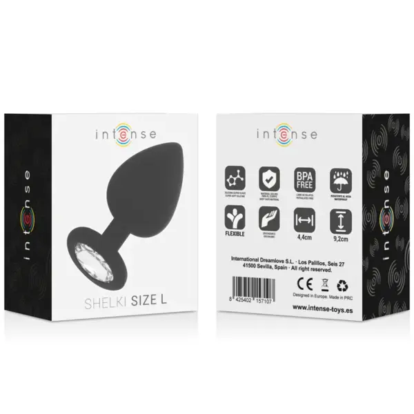 INTENSE - Plug Anal Negro de Silicona Grado Médico para Placer Intenso - Imagen 6