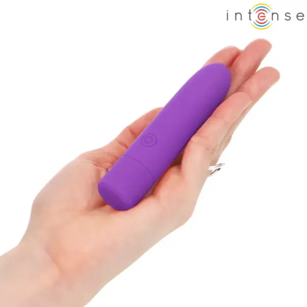 INTENSE - Bala vibradora recargable por USB morada con 8 vibraciones - Imagen 6