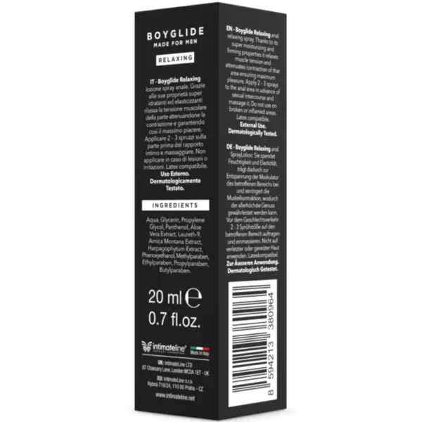 INTIMATELINE - Boyglide Anal Relajante Anal Spray 20 ML para el Placer Máximo - Imagen 2