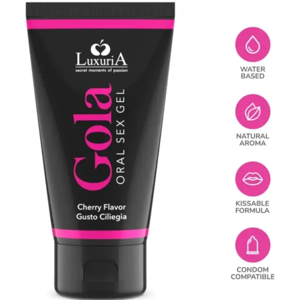 INTIMATELINE LUXURIA - GOLA GEL ORAL CEREZA 50 ML - Imagen 3
