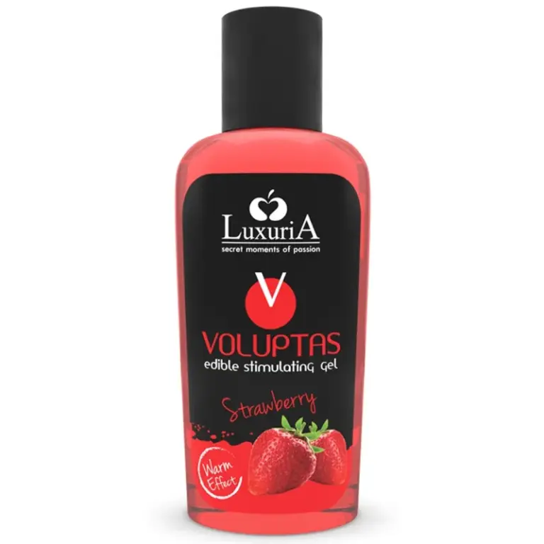 INTIMATELINE LUXURIA - Gel Masaje Comestible Efecto Calor Fresa 100 ml