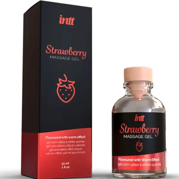 INTT - Gel de Masaje Sabor a Fresa con Efecto Calor para Sexo Oral - Imagen 2
