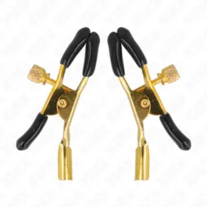 KINK - Pinzas para Pezones Dorado 6 cm: Estímulo y Elegancia en Cada Juego