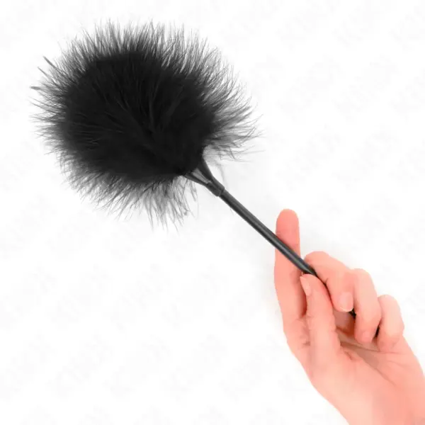 KINK - Plumas para Cosquillas Negro para Kit Bondage 27 cm