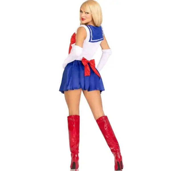 LEG AVENUE - Disfraz Marinera Sexy Multicolor M para Halloween - Imagen 6