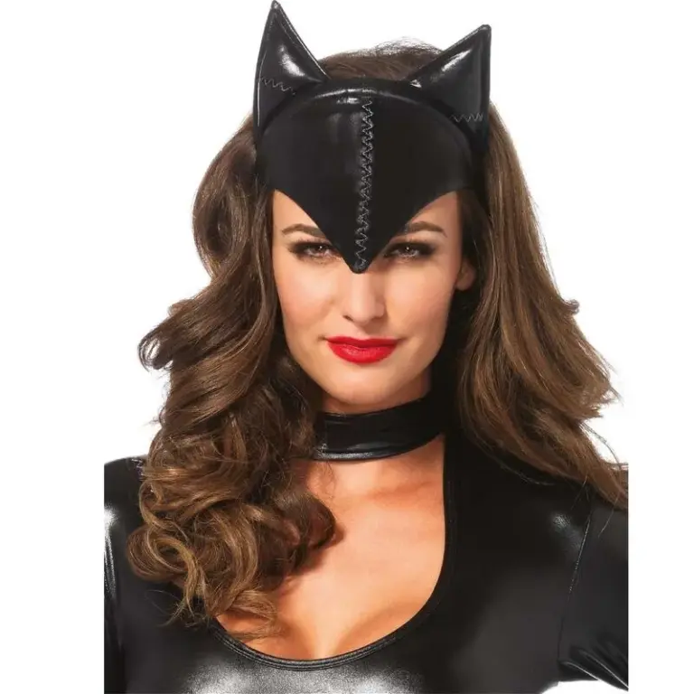 Leg Avenue - Máscara de Mujer Felina Negro