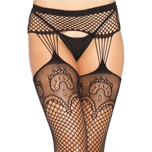 LEG AVENUE - MEDIAS EN RED CON LIGUEROS - Imagen 2