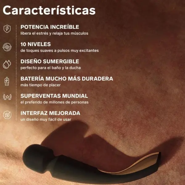 LELO - Masajeador Smart Medium Wand 2 Verde Agua - Imagen 5