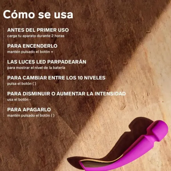 LELO - Masajeador Smart Medium Wand 2 Verde Agua - Imagen 6