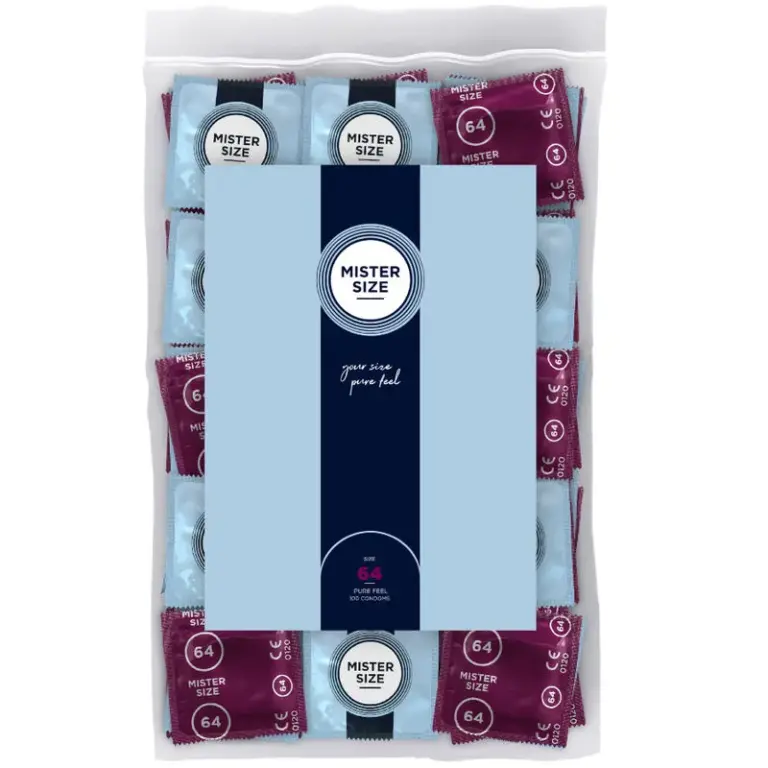 MISTER SIZE - Preservativos Talla XXL 64 mm para Placer Seguro