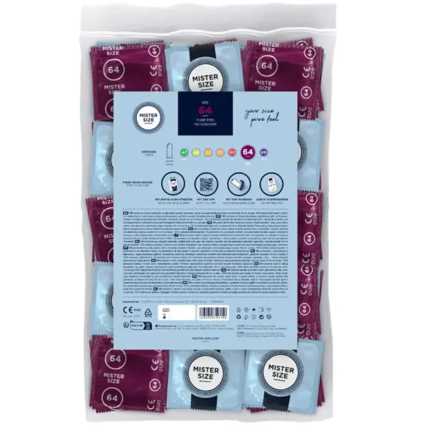 MISTER SIZE - Preservativos Talla XXL 64 mm para Placer Seguro - Imagen 2