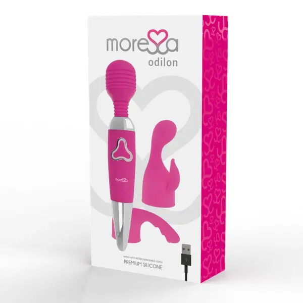 MORESSA - Odilon Wand Potente Motor con Dos Cabezares Premium de Silicona - Imagen 3