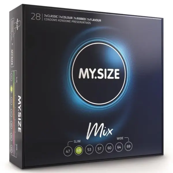 MY SIZE - Mix Preservativos 49 mm 28 Unidades: Seguridad y Placer Personalizado