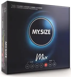 MY SIZE - Mix Preservativos 60 mm 28 Unidades