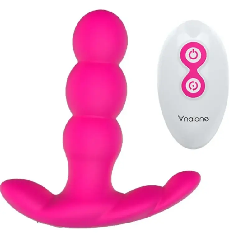 NALONE - Vibrador Anal Control Remoto Negro con 7 Modos de Placer