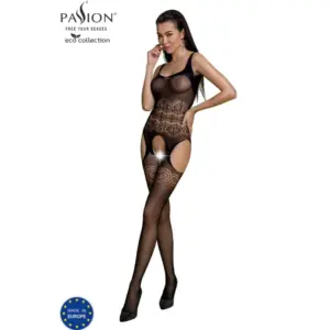 PASSION - Bodystocking ecológico negro de la Eco Collection