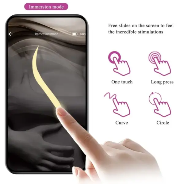 Pretty Love - Huevo vibrador control remoto Abner en color lila - Imagen 16